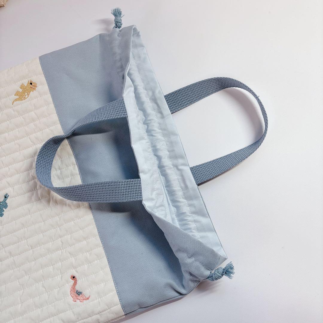 Mr.President様　レッスンバッグ　上履き袋　ヌビ　キルト　恐竜