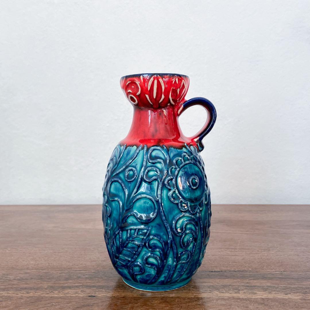 【ドイツ BAY Keramikの花瓶】Fat lava 323