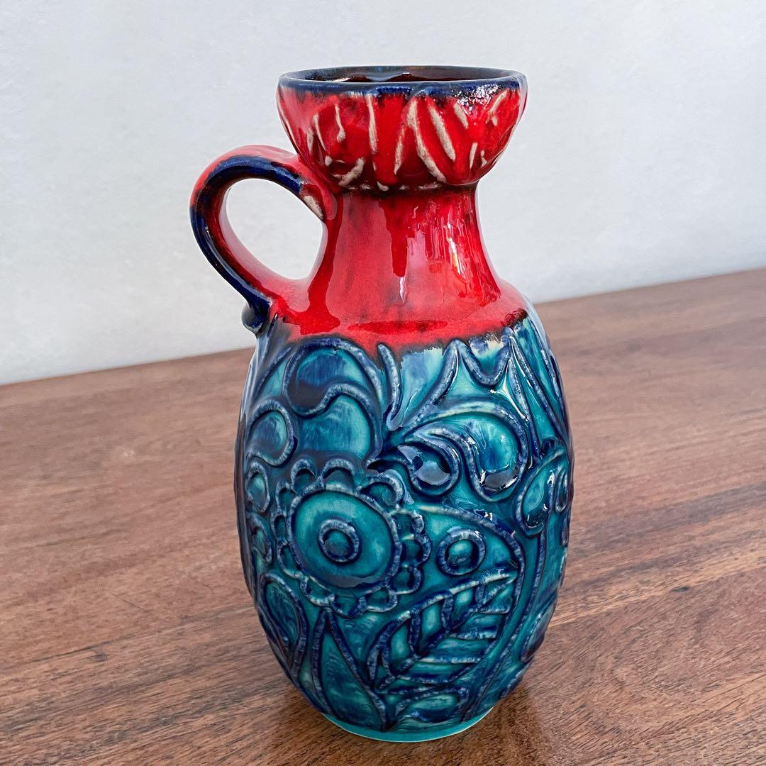 【ドイツ BAY Keramikの花瓶】Fat lava 323