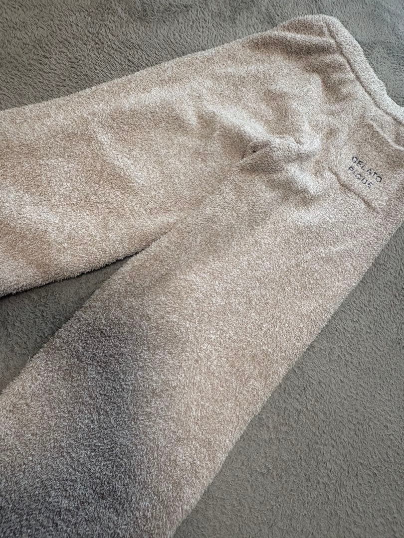 パウダーメランジベアジャガードプルオーバー&ロングパンツSET