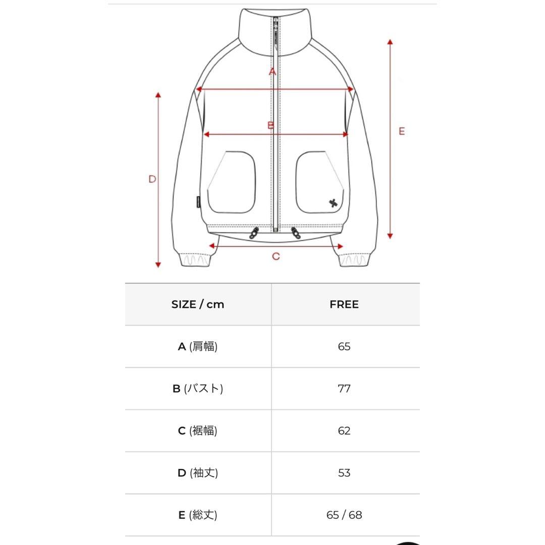 美品　XEXYMIXシェルパ ハイネックジャンパー　サイズフリー