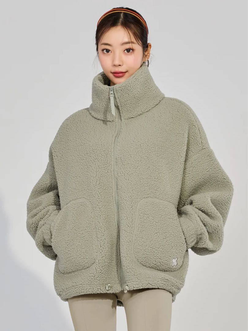 美品　XEXYMIXシェルパ ハイネックジャンパー　サイズフリー