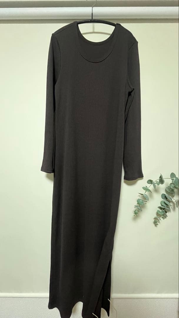 リヴドロワ 2Way ロングリブワンピース