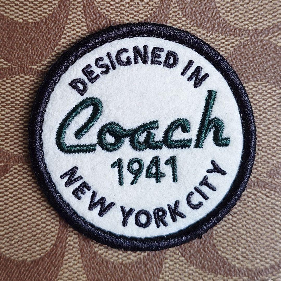 美品 コーチ ワーレン ベルトバッグ シグネチャー PVC パッチ クロスボディ