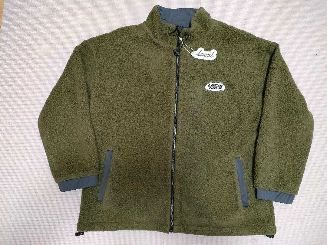 ​【新品タグ付】ローカルゴルフ フリースジャケット カーキ Freeサイズ