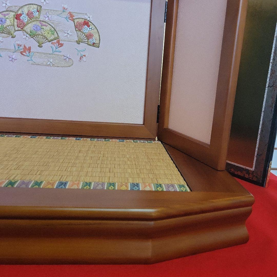 雛人形　台と屏風セット　a