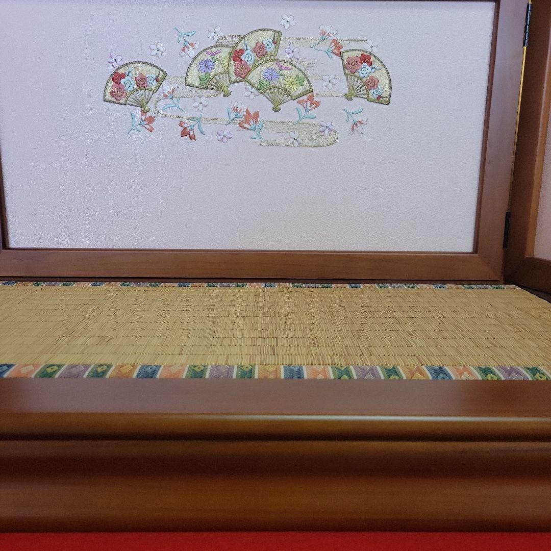 雛人形　台と屏風セット　a