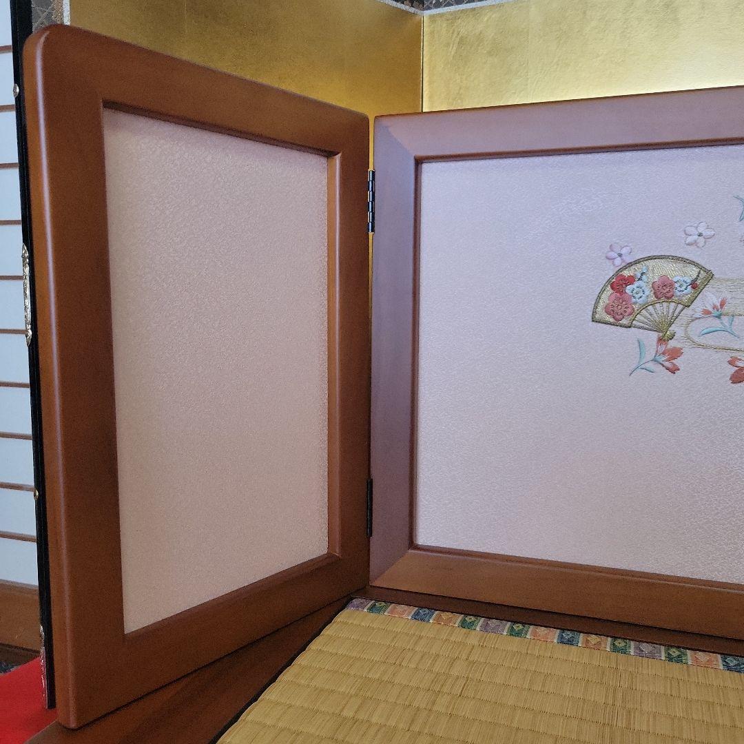 雛人形　台と屏風セット　a