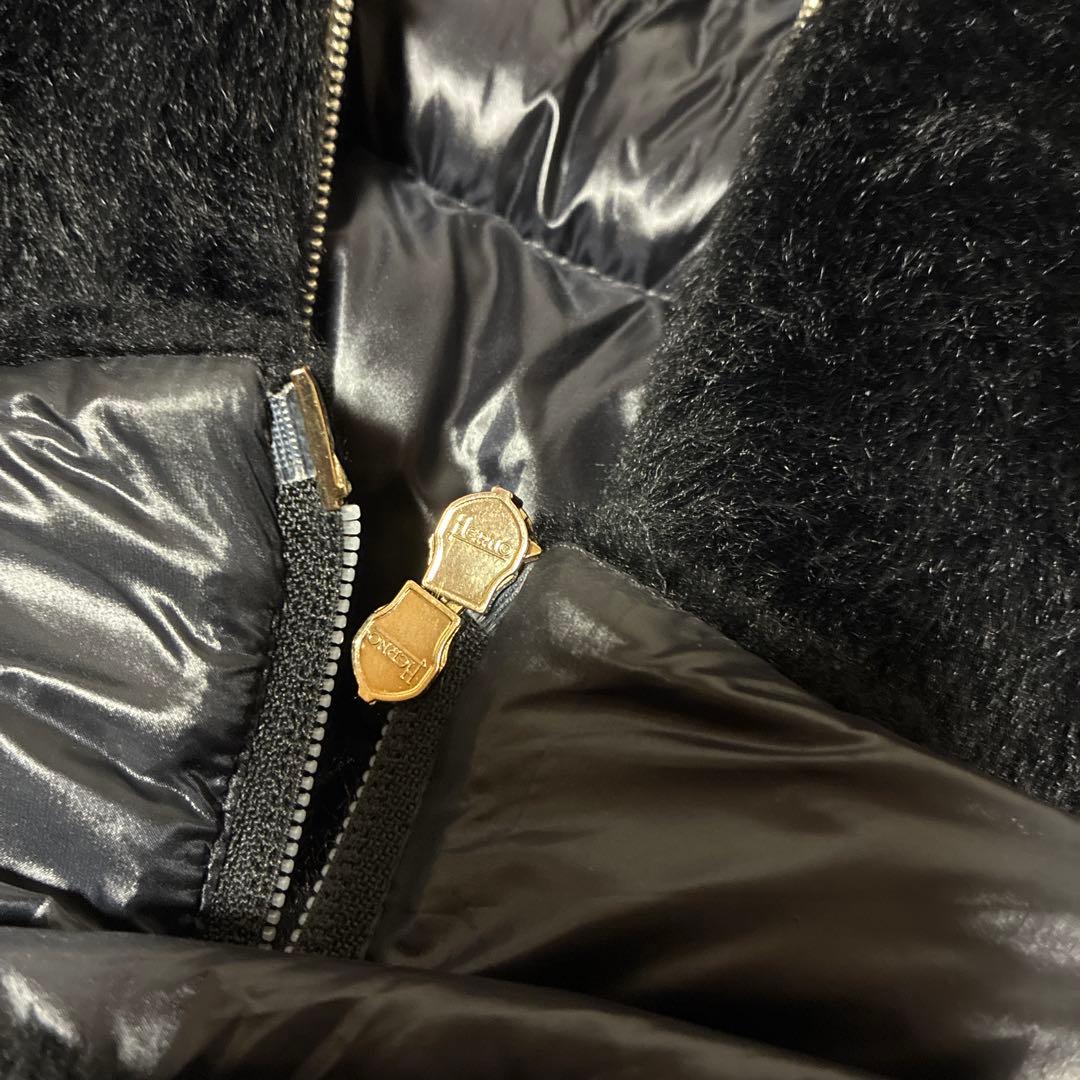 HERNO ブラック エコファーベスト　おしゃれ！梅田阪急店購入！完売　ブラック