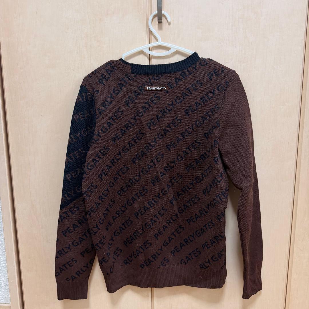 PEARLY GATES セーター サイズ1 ブラウン・ブラック