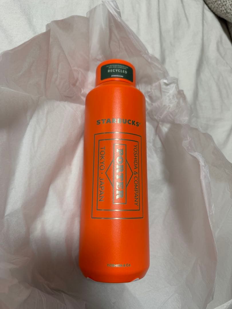 STARBUCKS ステンレスボトル 591ml オレンジ ポーター