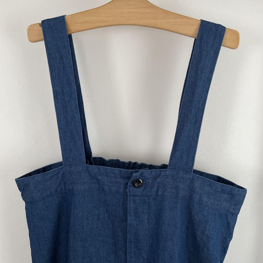 岡村裁縫店専用様♡ハイライズ　ブレーストラウザーズ サロペット　インディゴ