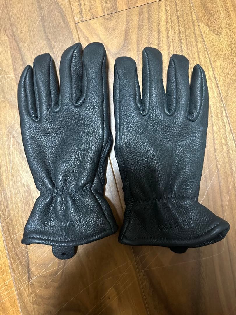 RED WING ブラックレザー手袋 MEDIUM