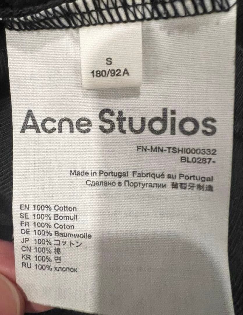 Acne Studios ロゴ刺繍Tシャツ サイズS