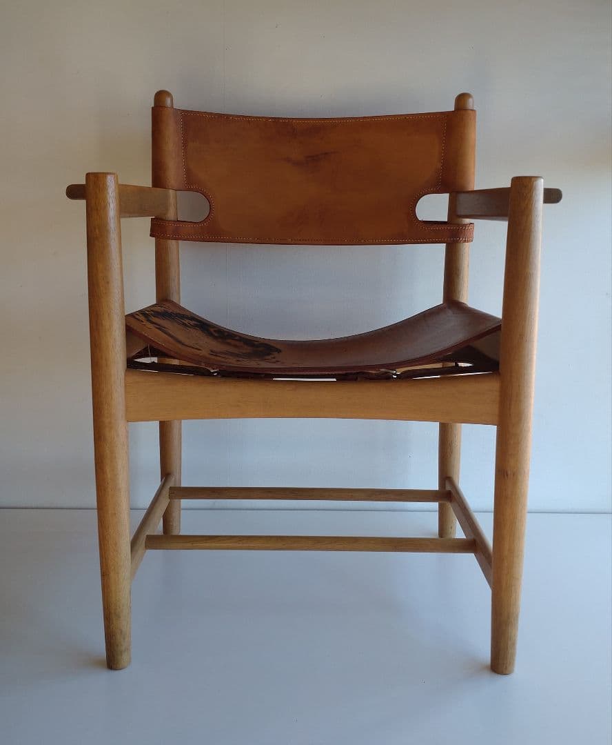 スパニッシュチェア モーエンセン フレデリシア ビンテージ ヌメ革 オーク