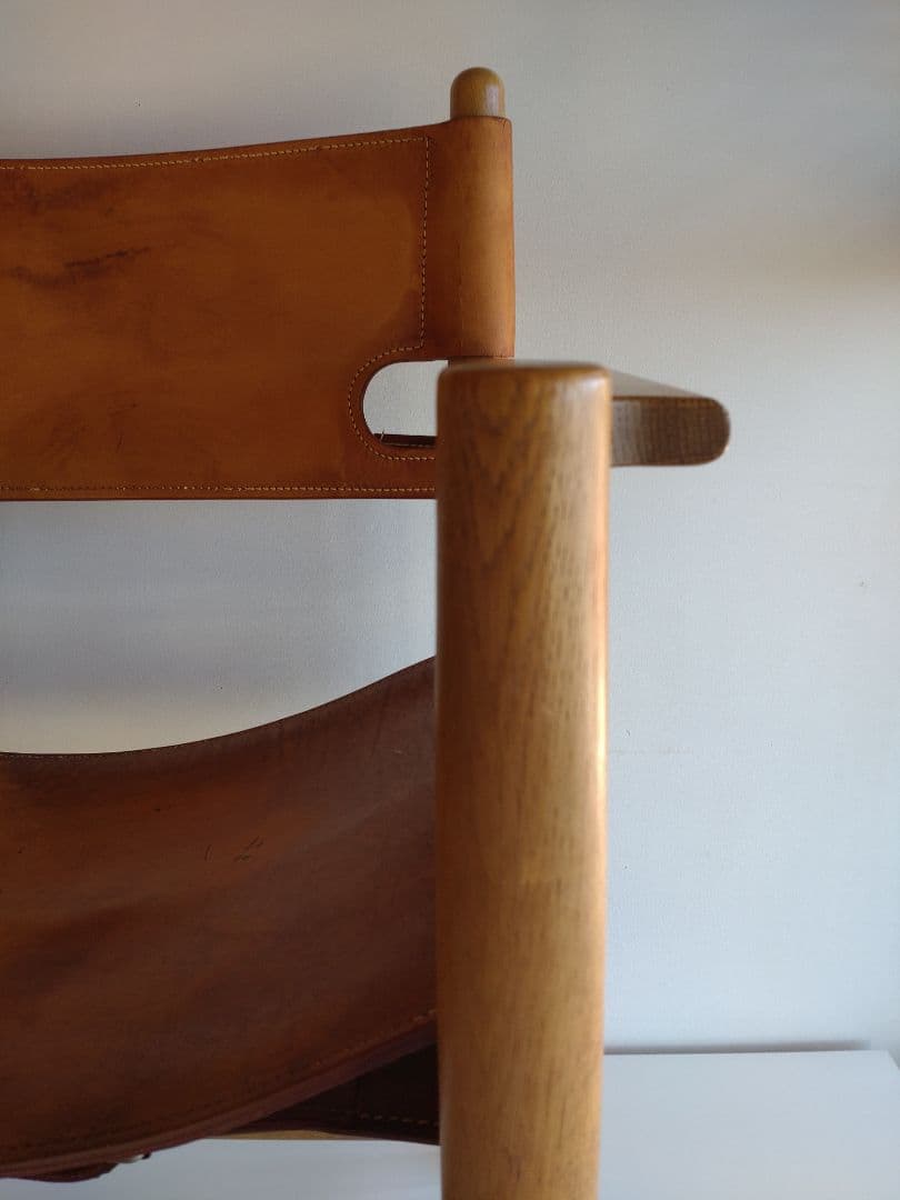 スパニッシュチェア モーエンセン フレデリシア ビンテージ ヌメ革 オーク