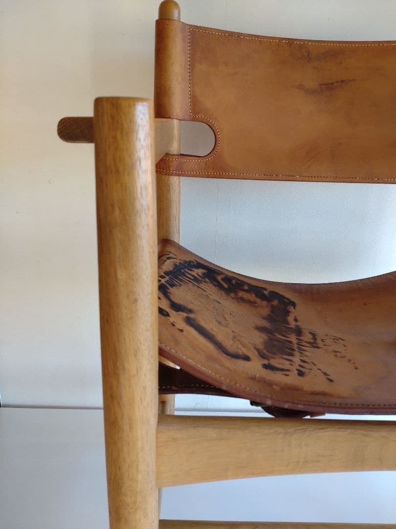 スパニッシュチェア モーエンセン フレデリシア ビンテージ ヌメ革 オーク