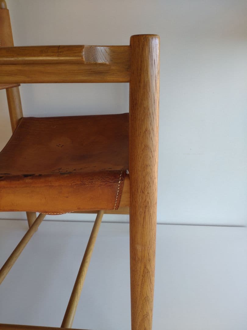 スパニッシュチェア モーエンセン フレデリシア ビンテージ ヌメ革 オーク