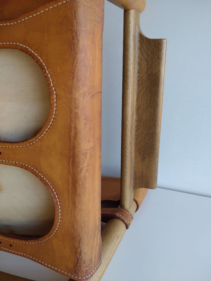 スパニッシュチェア モーエンセン フレデリシア ビンテージ ヌメ革 オーク