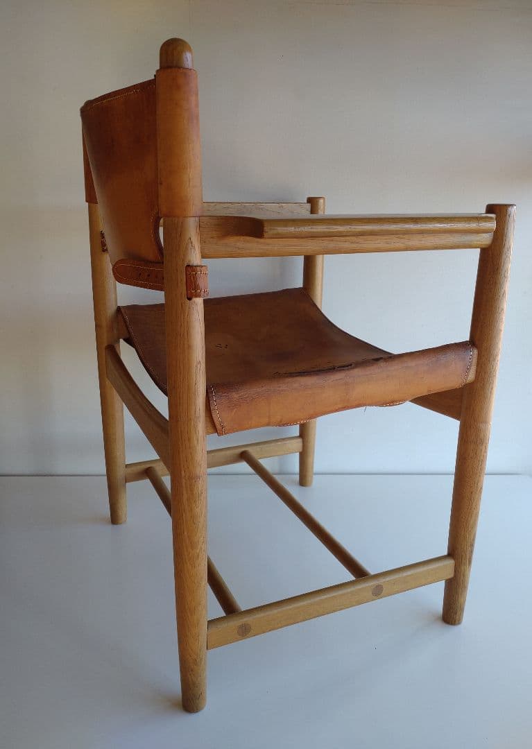 スパニッシュチェア モーエンセン フレデリシア ビンテージ ヌメ革 オーク