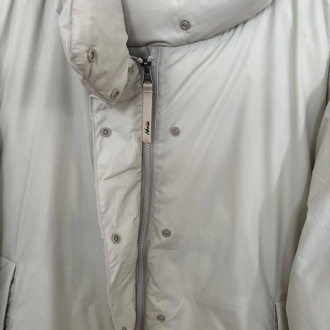 みぃ　NANGAナンガ　スタンドカラーダウンジャケット　WS ホワイト