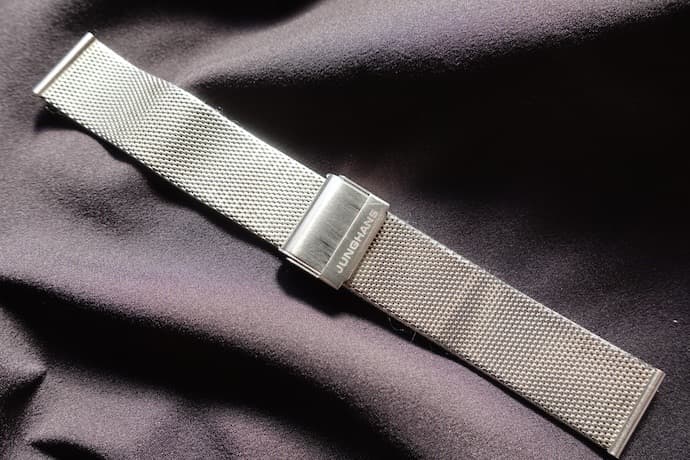 e/uユンハンス マックスビル クロノスコープ純正メッシュベルト