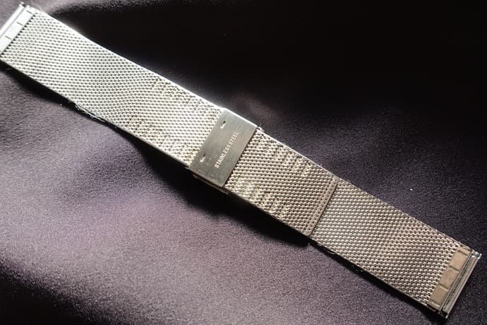 e/uユンハンス マックスビル クロノスコープ純正メッシュベルト