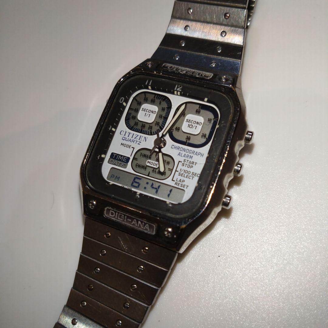 CITIZEN DIGI-ANA デジアナ 8Q33 1984年製 ジャンク