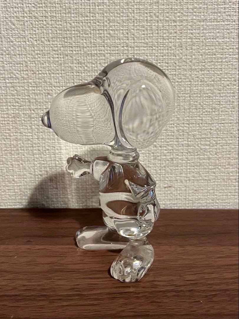 スヌーピー バカラ クリスタル 置物