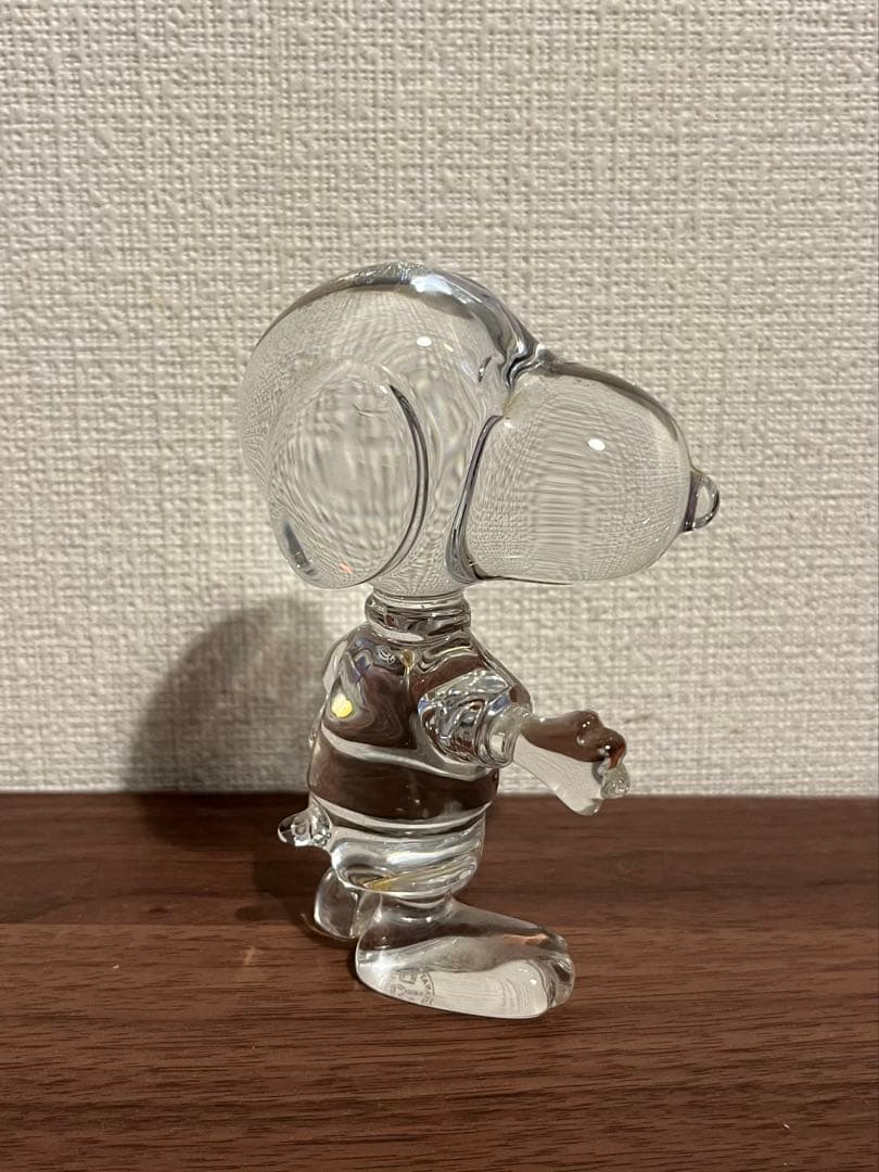 スヌーピー バカラ クリスタル 置物