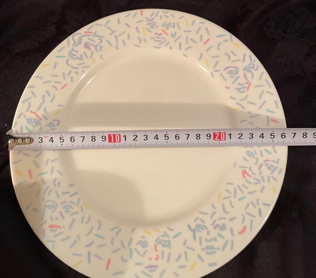 花柄皿 2枚セット 直径26cm