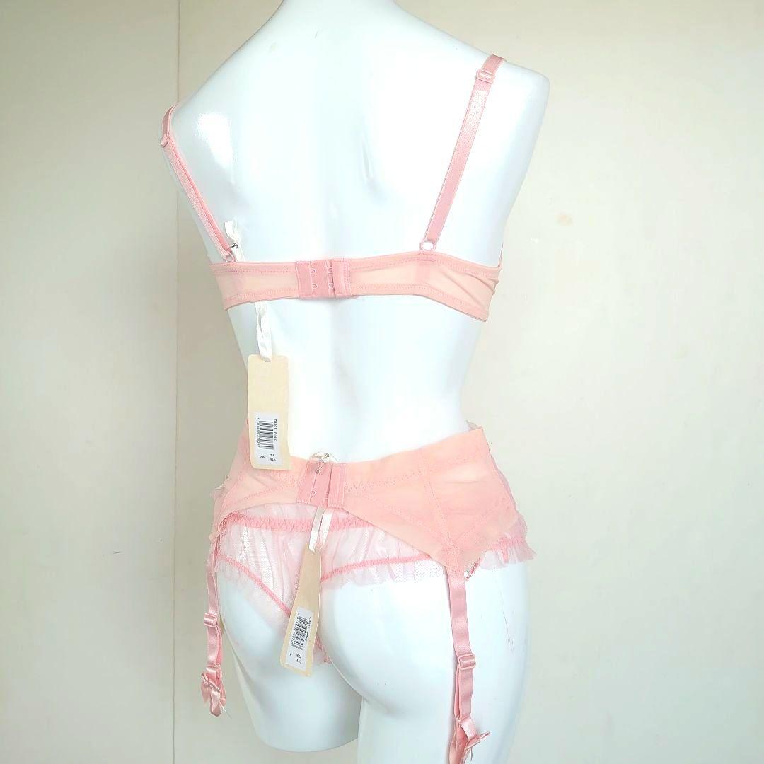 イギリス高級ランジェリー　CHARNOS　ブラ　タンガ　ガーターベルト　セット