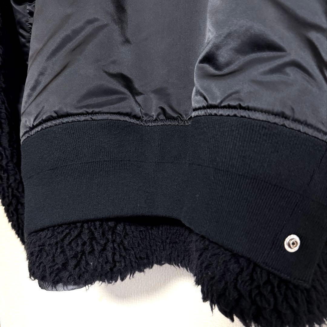 極美品sacai ボアフリース MA1 NylonTwillBlouson 2