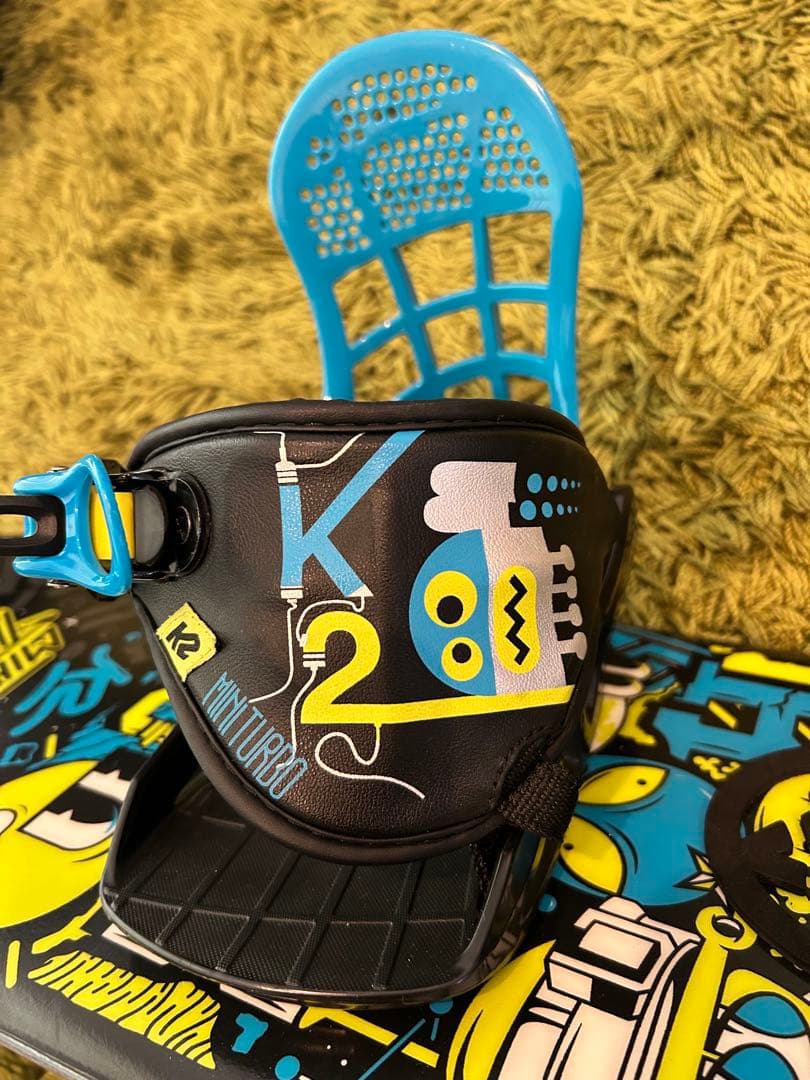 K2 Mini Turbo キッズ スノーボード ビンディング　2点 100cm