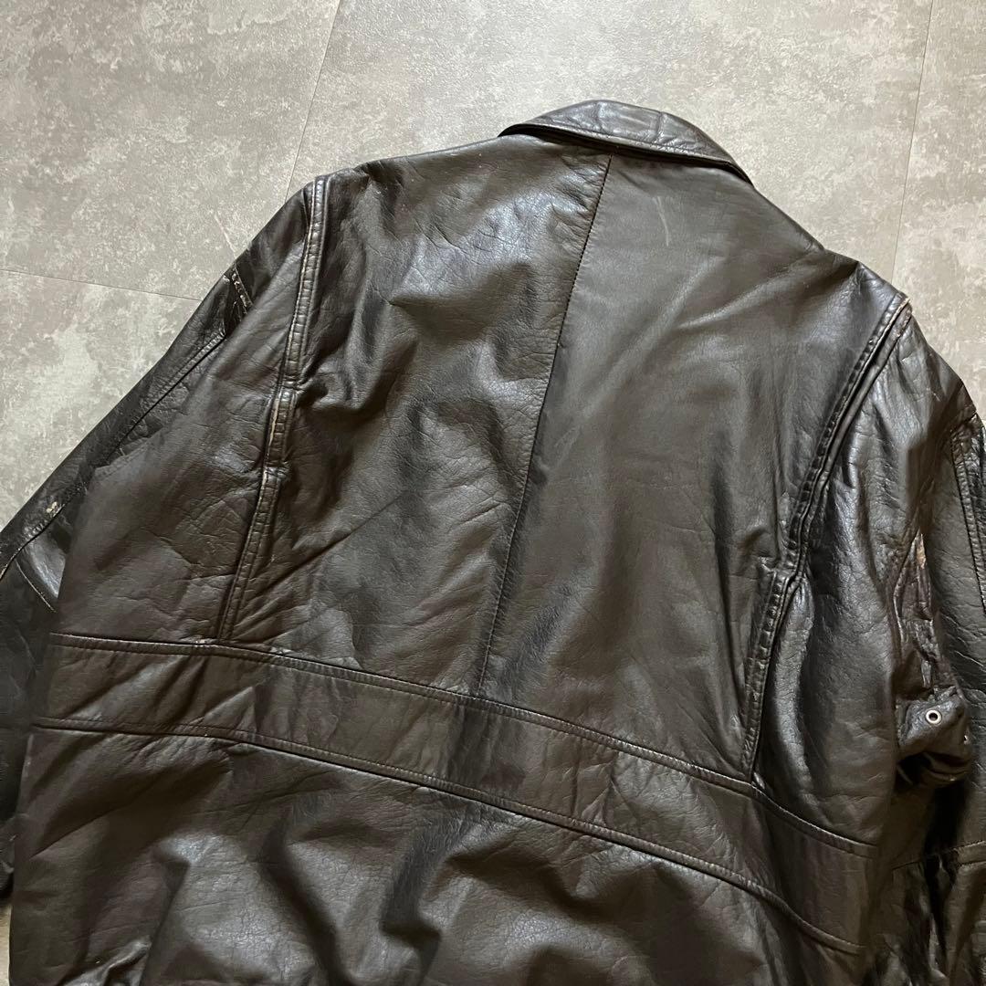 80s90s vintage A-2 flight leather JKT 牛革