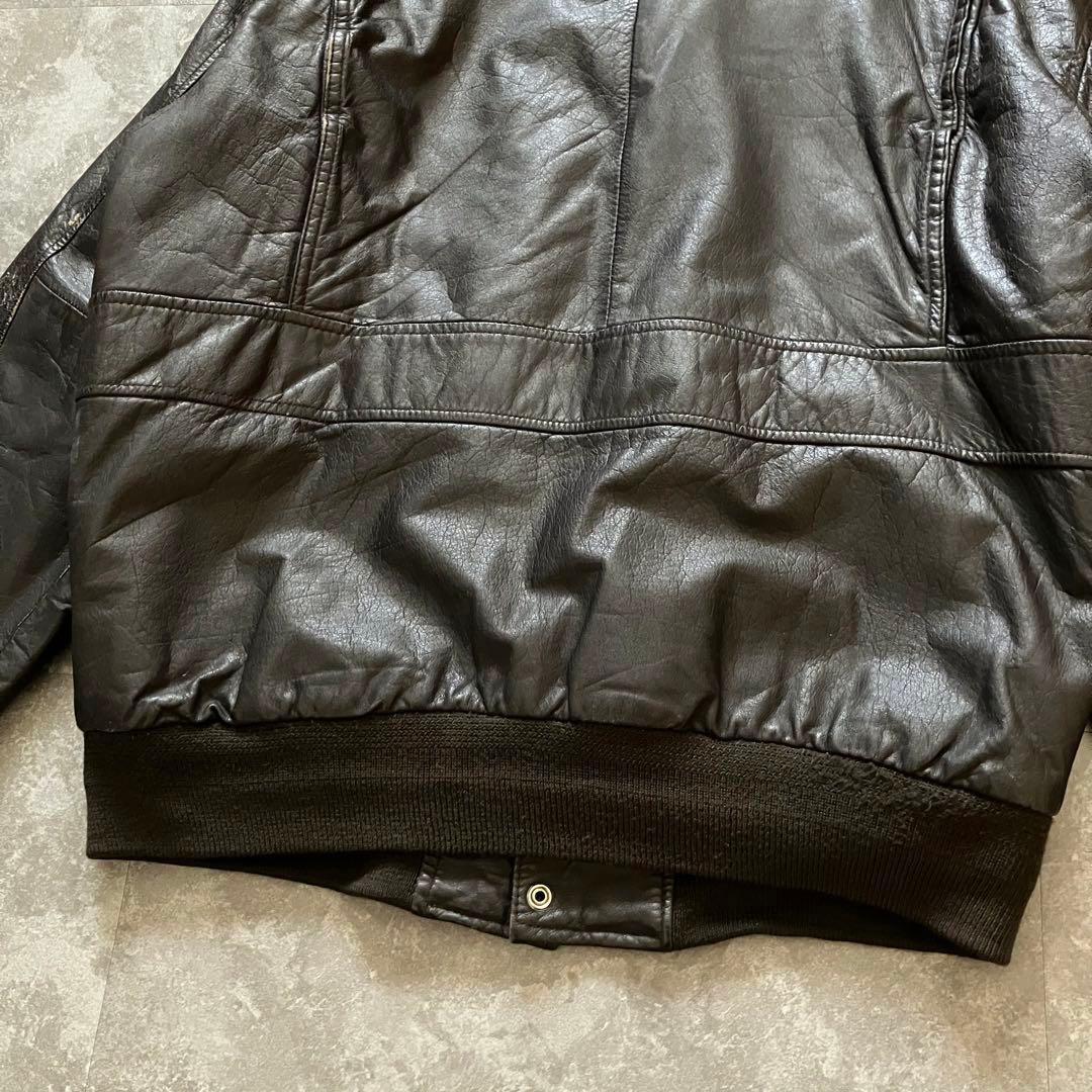 80s90s vintage A-2 flight leather JKT 牛革