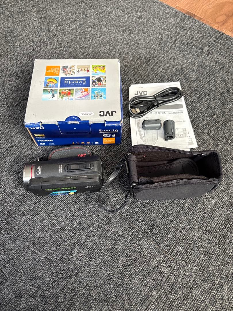 JVC Everio エブリオ GZ-RX500-B 防水ビデオカメラ64GB