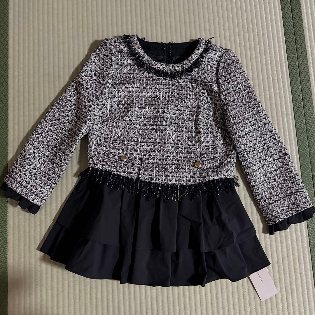 マックス【新品未使用】JUSGLITTY ツイードティアードプルオーバー