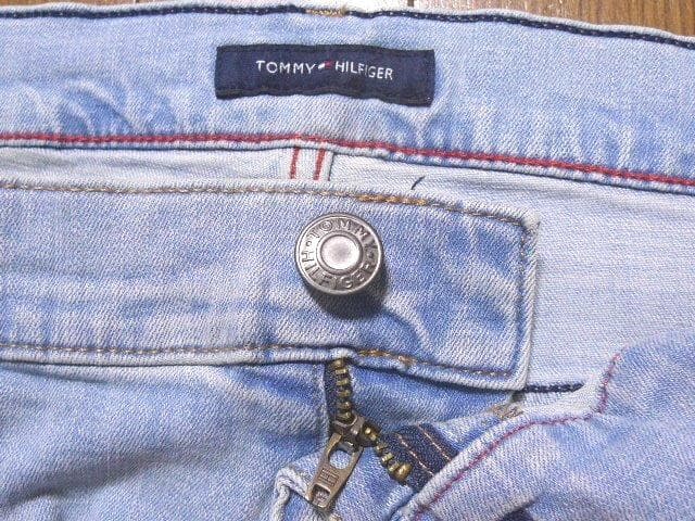 【大きい】38(US)100cmトミーヒルフィガーUSA限定デニムパンツ藍染伸縮