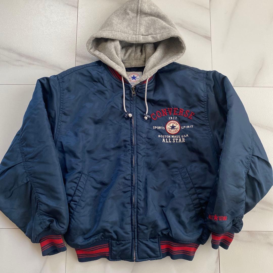 希少 vintage ALL STAR コンバース 2way ジャケット フード