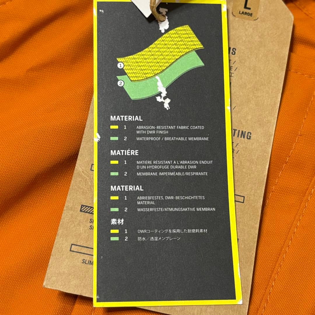 新品　Burton スノーボードパンツ　DRYRIDE オレンジ　定価2万　L