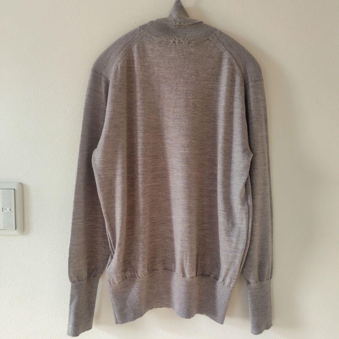 新品未使用　スピックアンドスパン　18Gタートルネック プルオーバー　ベージュ