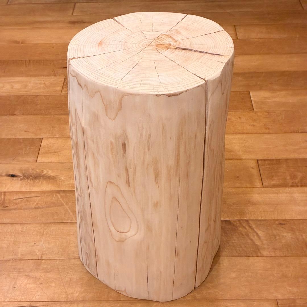 檜　丸太　椅子　スツール　No.1373