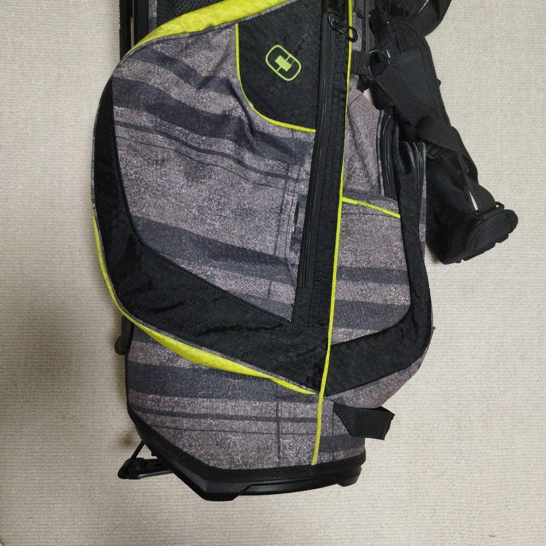 ※希少※　OGIO 8分割スタンド付きゴルフバッグ グレー/イエロー