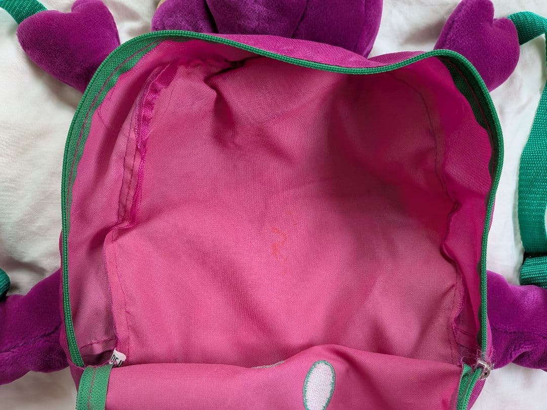 キッズ古着 vintage Barney バーニー ぬいぐるみリュック