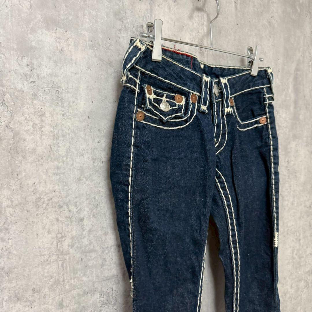 ✴️トゥルーレリジョン　希少　00s　製USA　極太白ステッチ　W24