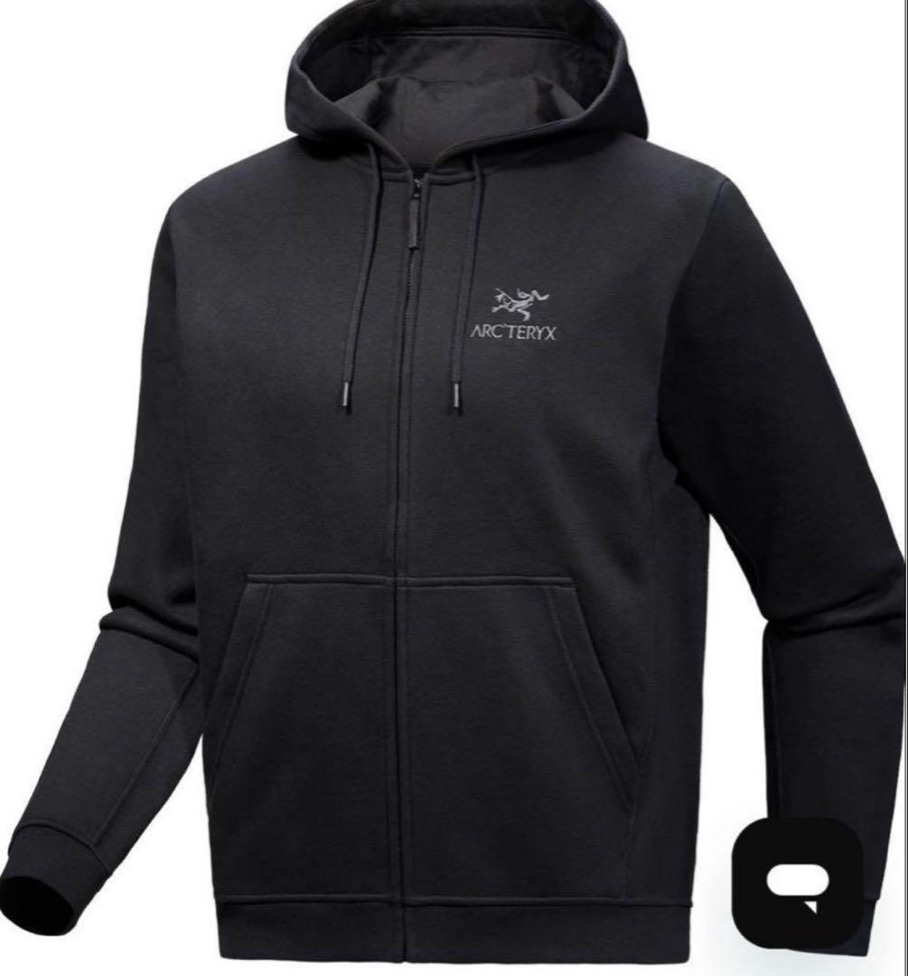 ARC'TERYX アークテリクス エンブレム フリース フルジップ フーディ黒