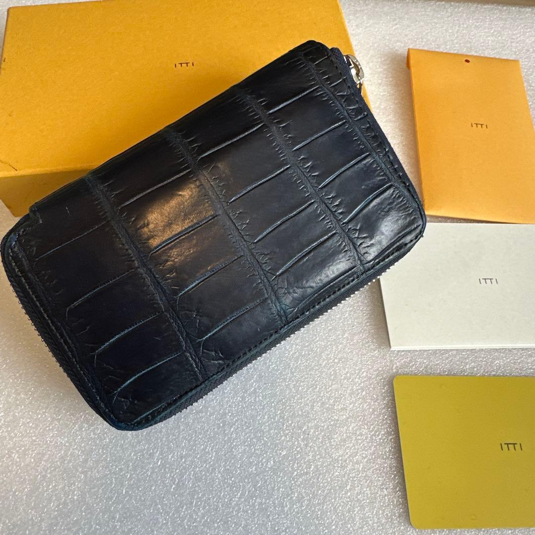 itti 【一番人気】CRISTY SMART MIDクロコダイルレザーネイビー