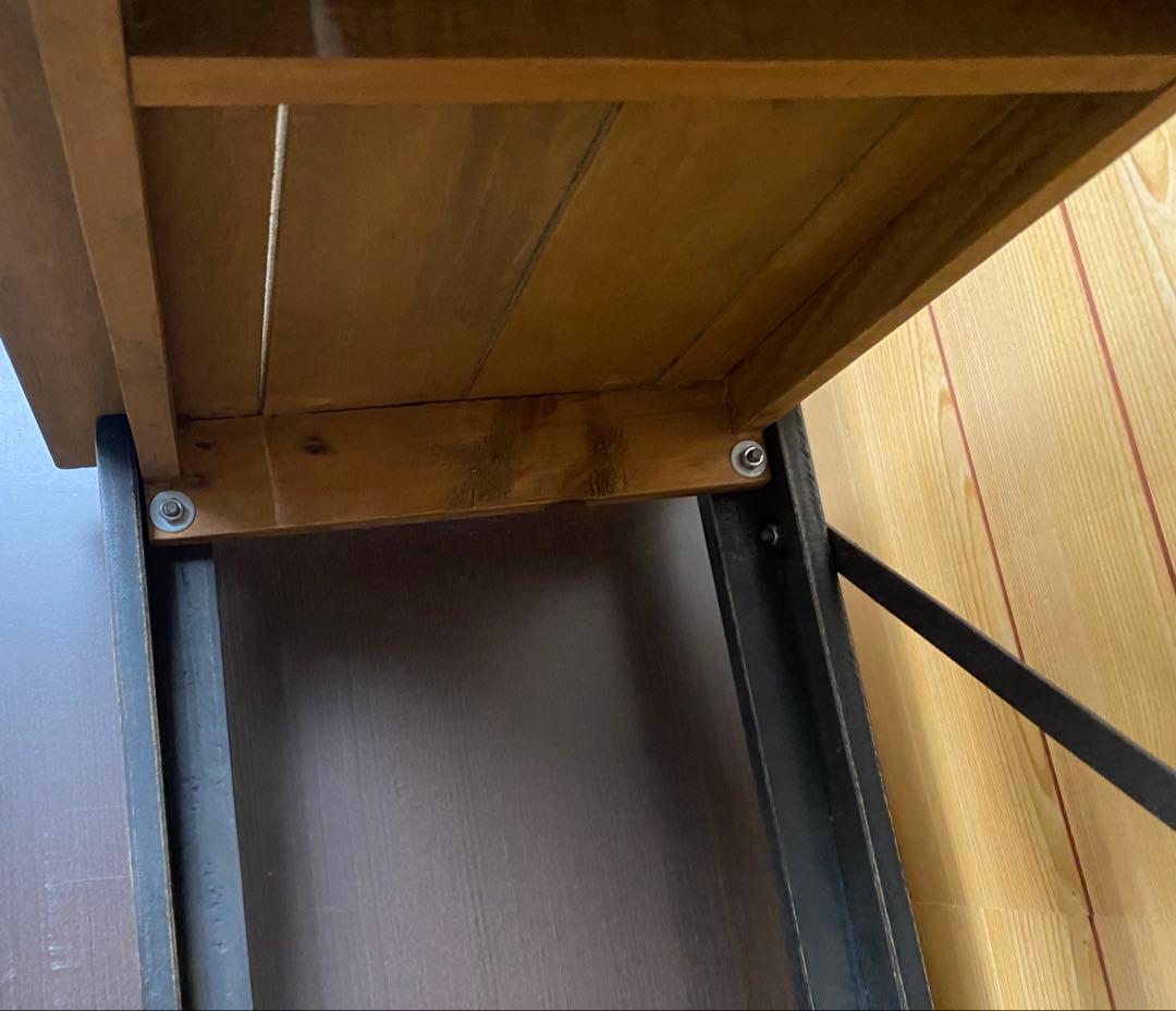 【アンティーク風】コンソールシェルフ3段　オープンラック北欧　ローラック