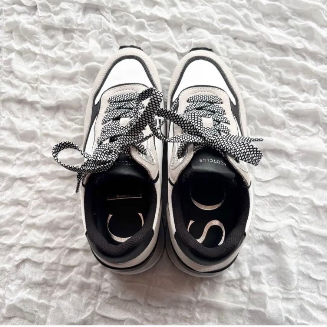 【新品未使用】 スコットクラブ ウェッジソールスニーカー 現行モデル 厚底